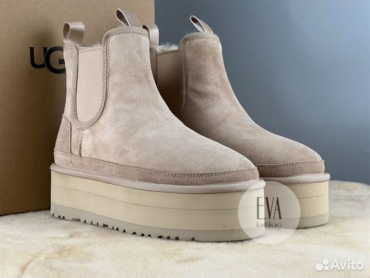 Женские угги на платформе Ugg Neumel Chelsea Sand