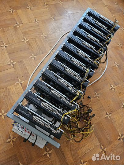 Майнинг ферма Rx 580 8G 12 карт