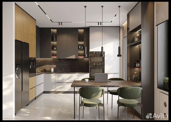 Кухня с раковиной под ключ