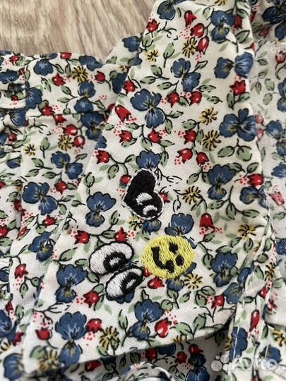 Юбка джинсовая с рубашкой next 104