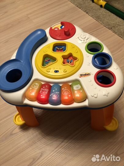 Детский музыкальный развивающий столик 1+