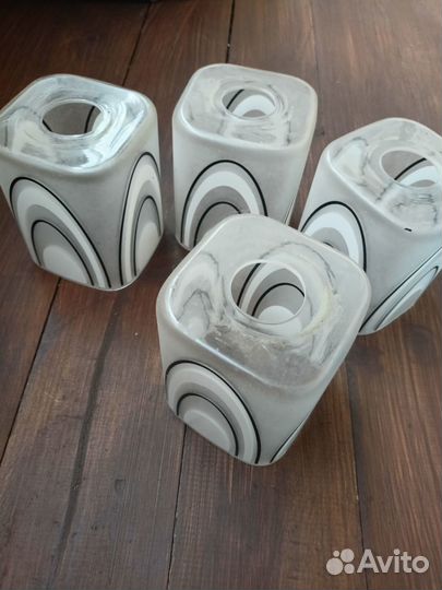 Плафоны для люстры стеклянные бу