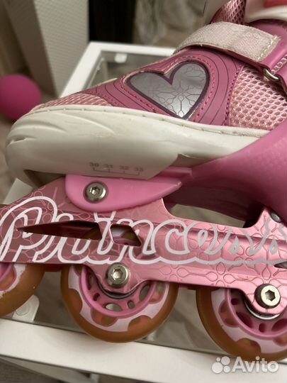 Роликовые коньки детские раздвижные р.30-33