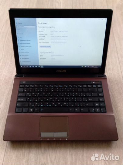 Компьютер asus K43E