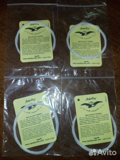 Струны для акустической гитары, укулеле, медиаторы