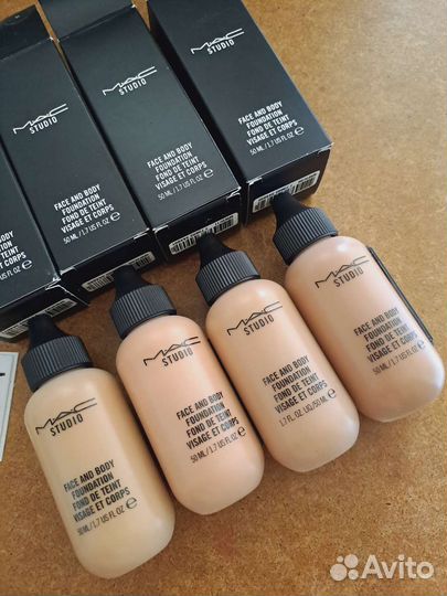 Набор тональных кремов для лица и тела 50 мл. Mac