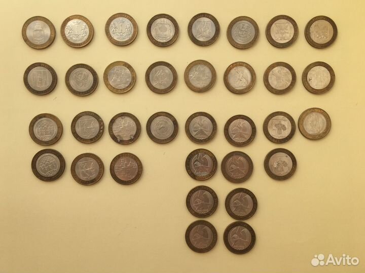 Юбилейные 10 рублей биметалл