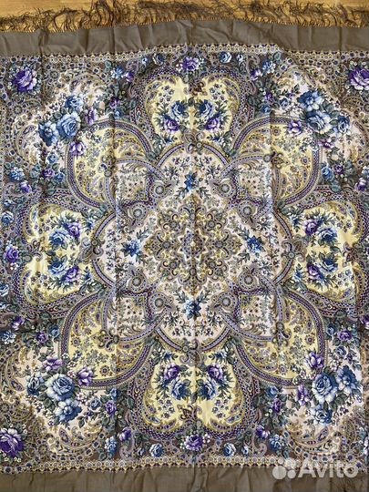 Павловопосадский платок шерсть