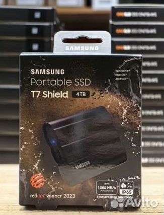 Новые внешний SSD Samsung 4Tb T7 Shield