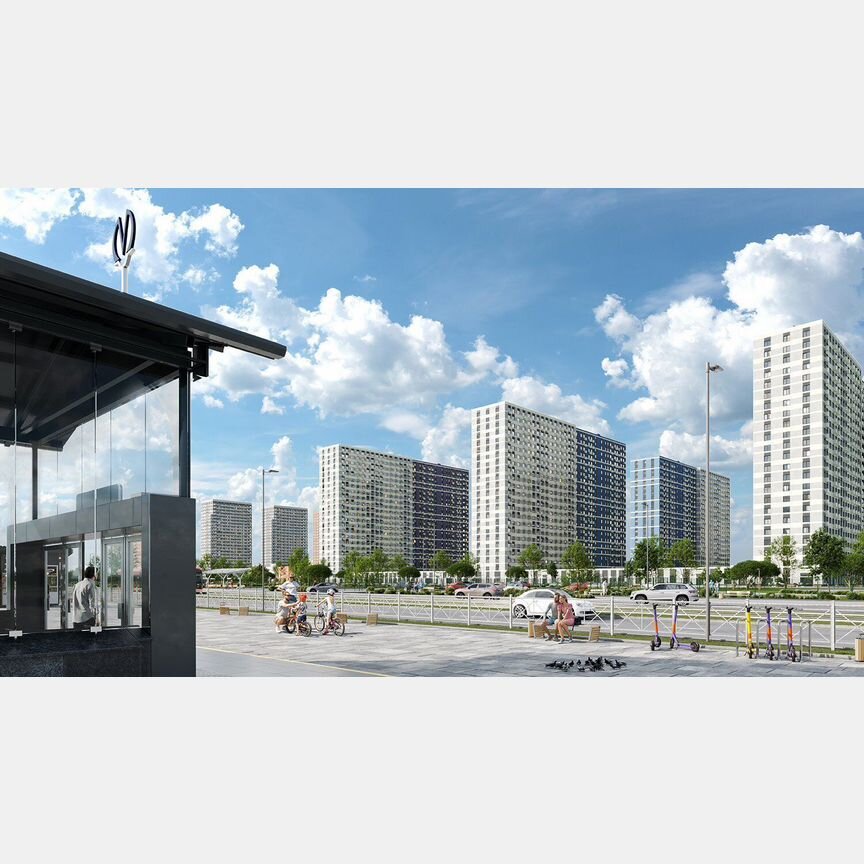 1-к. квартира, 35,7 м², 4/23 эт.