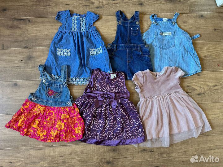 Пакетом Платья для девочки 86