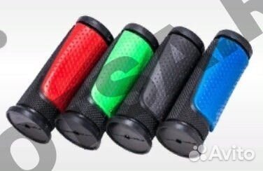 Ручки руля вело 90мм (пара) чёрно-синие