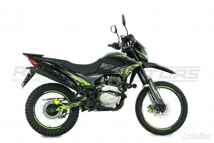 Мотоцикл rockot XR250 (черный/зеленый, 21/18, ЭПТС