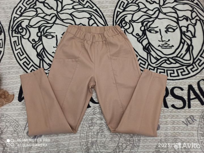 Кожаные брюки Корея