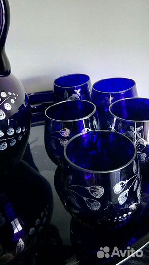 Набор Кобальт Стекло Царская Россия