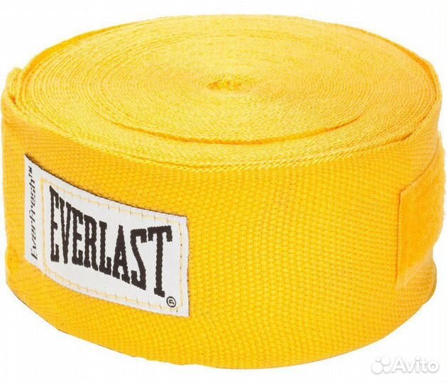 Бинт боксерский Everlast 4.55м желт