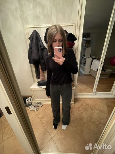 Джинсы женские серые