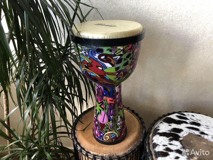 Отобранные по звуку джембе 10’ Африканский барабан