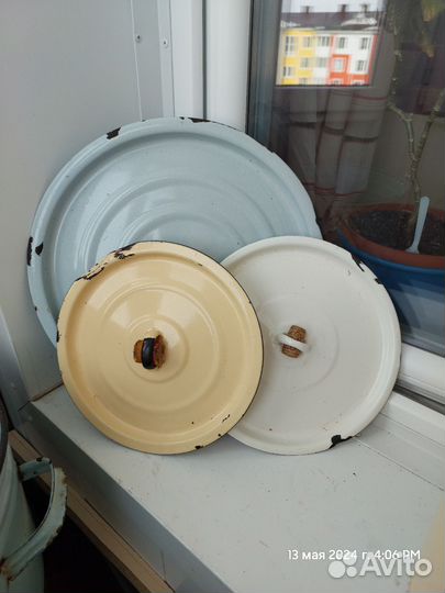 Бак, выварка, кастрюля, эмалированное