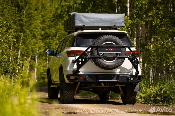 Бампер задний BMS alfa для Toyota Fortuner 15-20