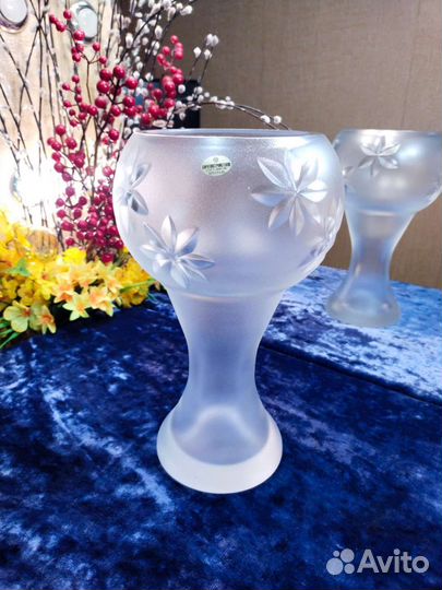 Ваза - кубок. Саратовский хрусталь