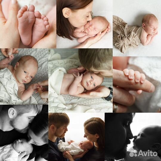 Детская фотосессия, ньюборн, семейная