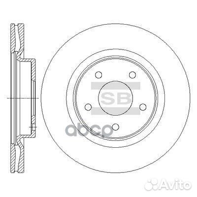 Диск тормозной Nissan Teana 2.5-3.5 08 SD4223 S