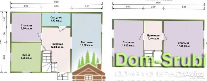Карабаново. Дом из бруса Д-14 (6х9). Строим в Срок