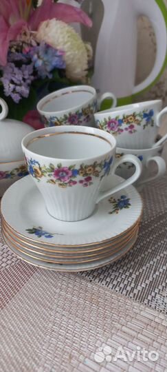 Кофейный сервиз фарфор гдр