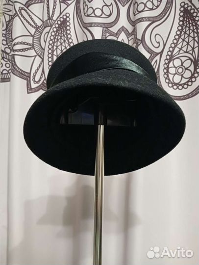 Шляпа фетровая женская черная
