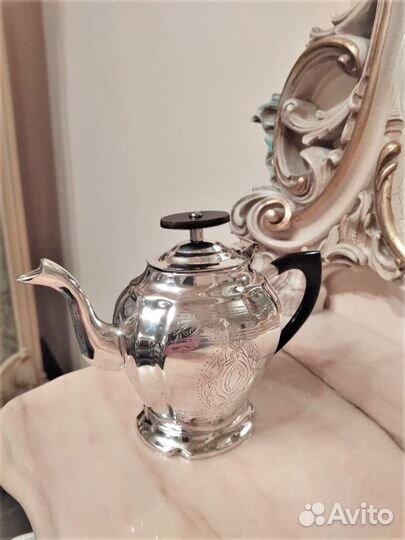 Старинный английский чайник серебрение Sheffield