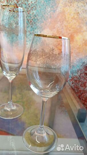 Фужеры бокалы рюмки Богемия