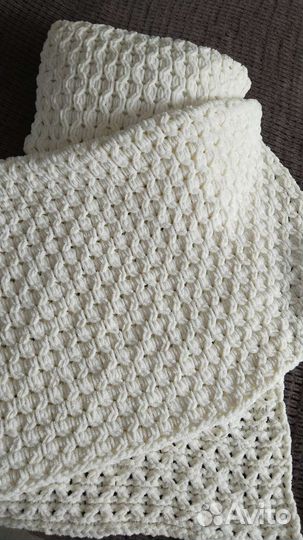 Плед и подушка новые ручной работы
