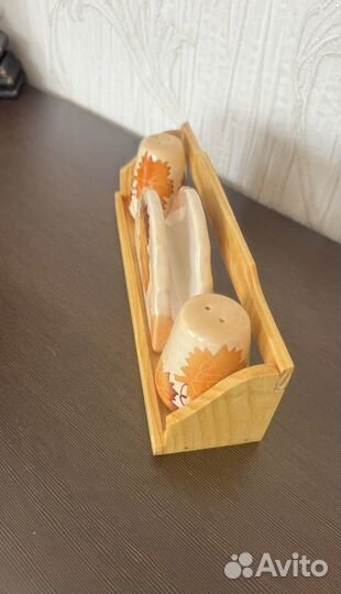 Набор для специй и салфетница новый