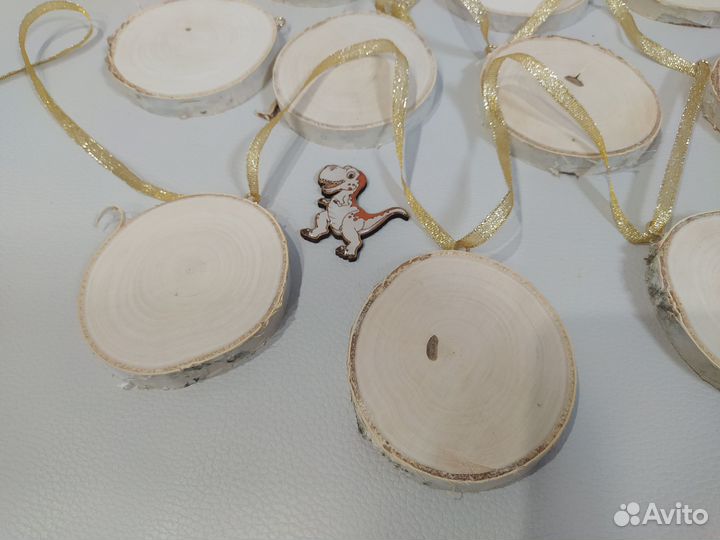 Спилы березы торцевые для декупажа