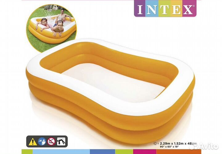 Надувной детский бассейн от 3 лет Intex 57181