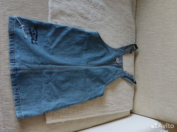 Джинсовый сарафан для девочки