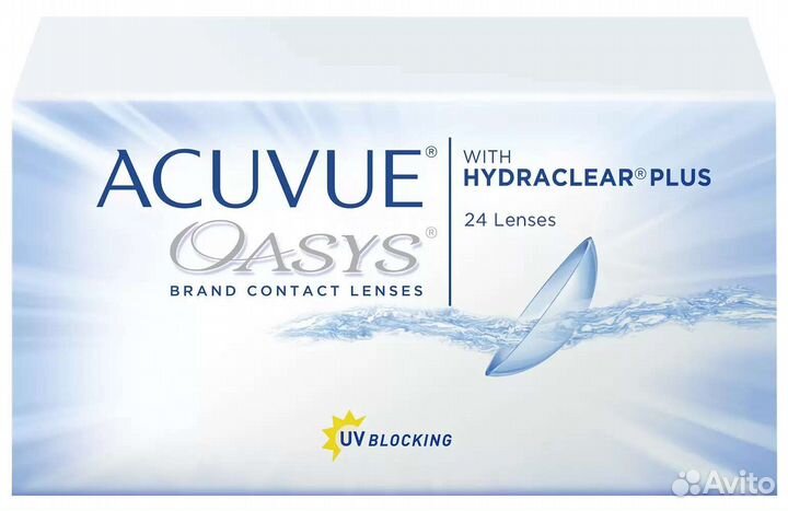 Линзы Acuvue Oasys упаковка 6 шт. -1.75 Ирландия