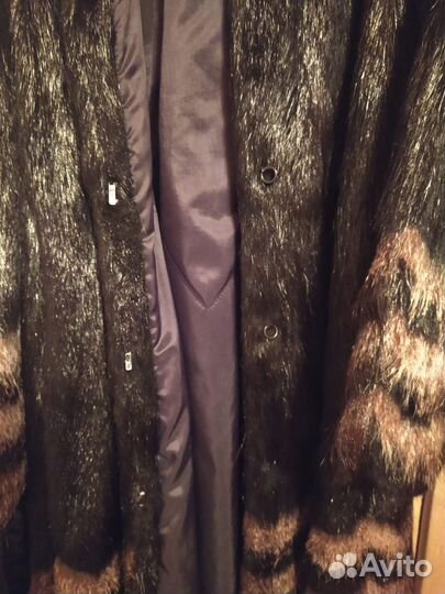 Шуба нутрия с капюшоном