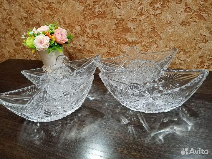 Тарелка Кобальт, конфетница Лефард, ладья Богемия