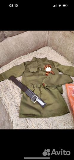 Костюм военный для девочки