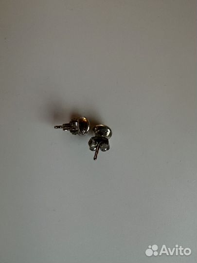 Серьги пусеты серебро