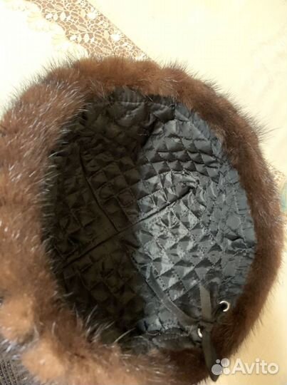 Шапка норковая женская