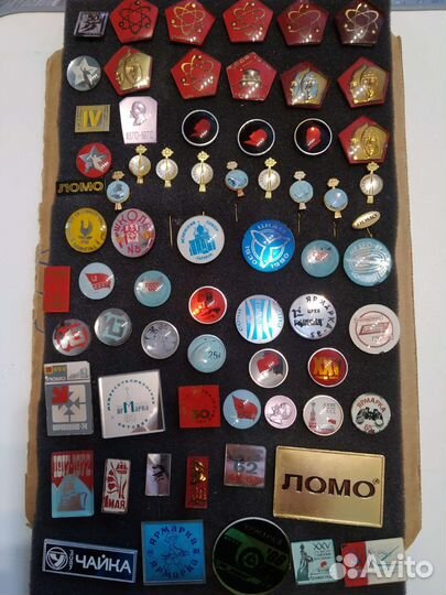 Значки ломо, стекло