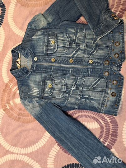 Куртка женская джинсовая размер 42