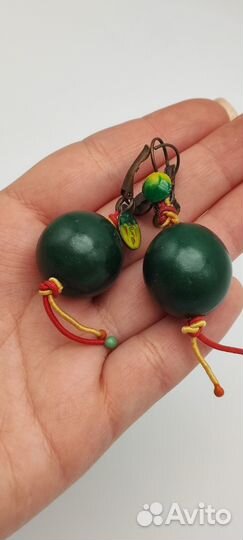 Серьги винтажные №27 978 Размер на фото и состояни