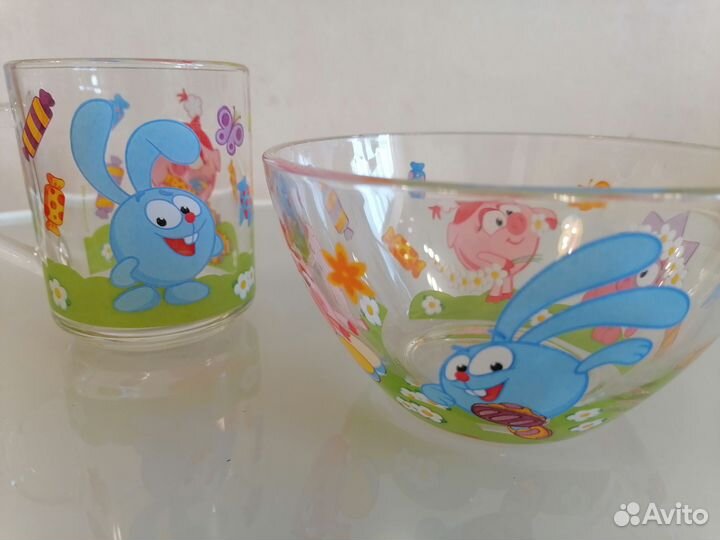 Набор детской посуды. Кружка и супница