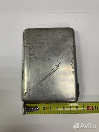 Портсигар серебряный 84 проба