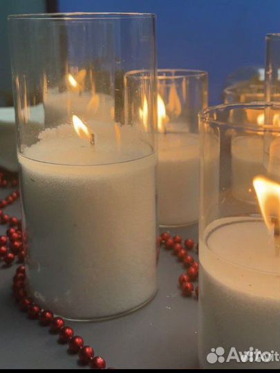 Насыпные свечи, пальмовый воск