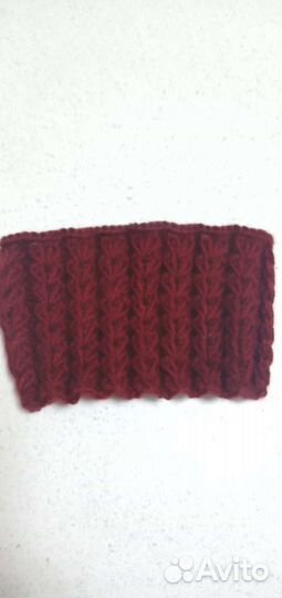 Повязка на голову вязаная